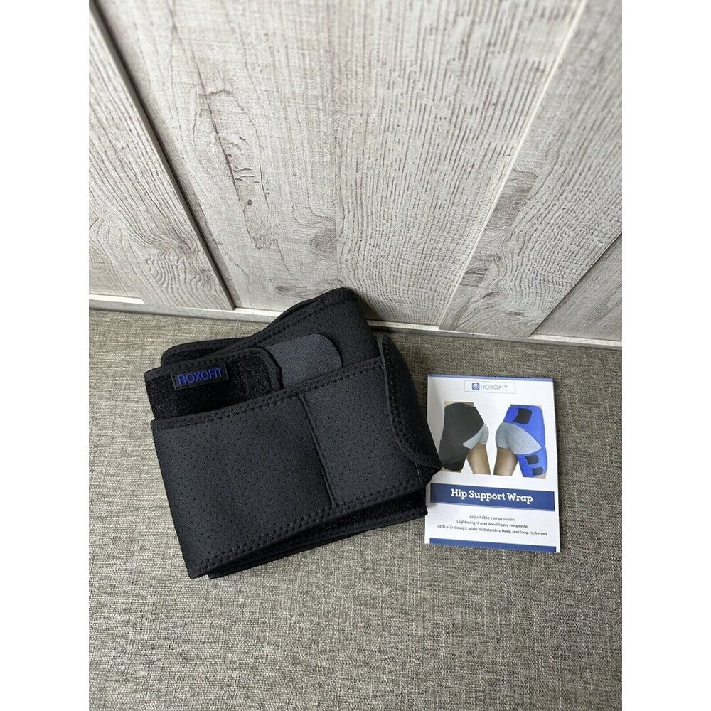 RoxoFit Hip Brace for Sciatica Pain Relief Compression Support Wrap Groin Injury